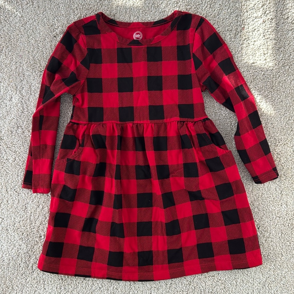 NWOT 2T Buffalo Plaid Dress